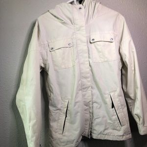 White snowboarding jacket